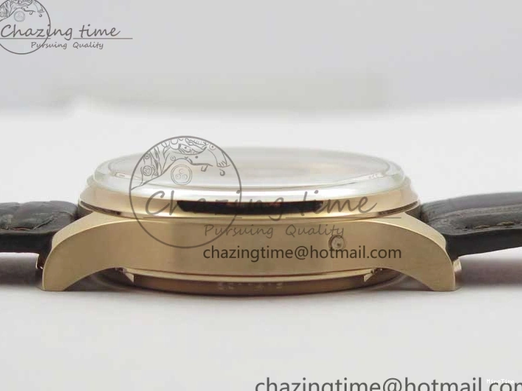 MIROTIME 0218 Compact Portugieser Perpetual Calendar IW503302 RG V9F 1:1 Best Edition White Dial on Brown Leather Strap A 7113